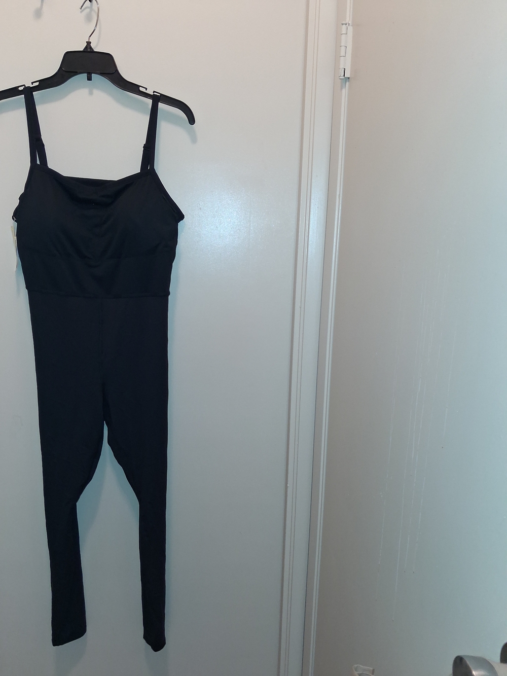 all in motion Black Slim Spaghetti-Strap Jumpsuit